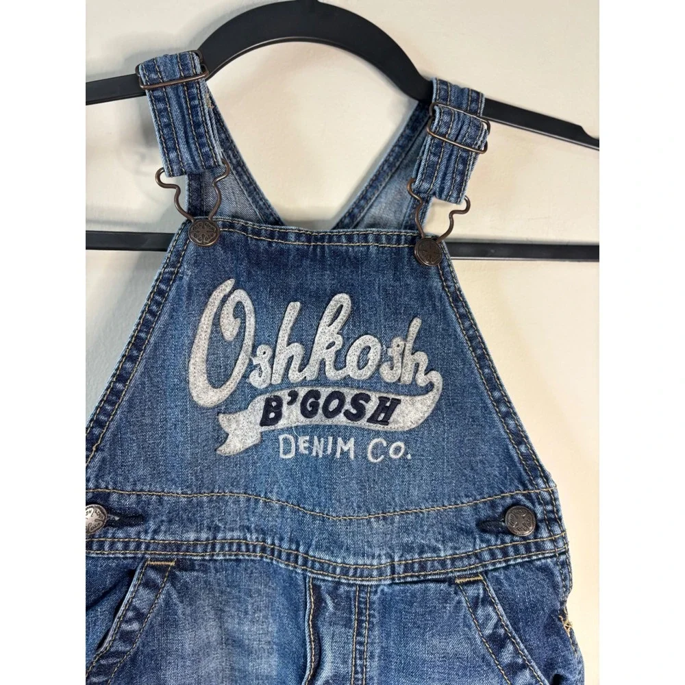 OshKosh B'gosh Kids Denim‎ Overalls Size 24 Months Blue Bib Pants